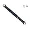 Tie 4 Safe 2 x 24 Axle Straps w/ Sleeve and D Rings, WLL- 3,333 lb, PK4 RT41A-24M18-BLK-C-4 - alternate 1